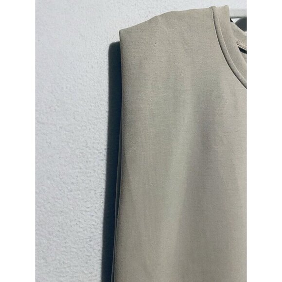 Rachel Zoe Dress Womens XL Beige Muscle Tank Mini Sleeveless Grunge Boxy Boho - Picture 4 of 7